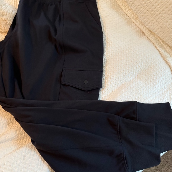 Athleta Black Cargo Joggers - Picture 2 of 4